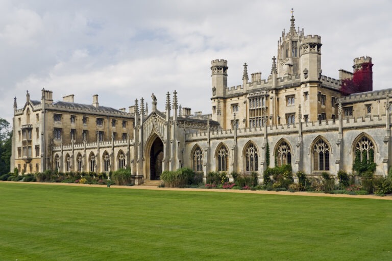 The New Court St John's College at Cambridge University.