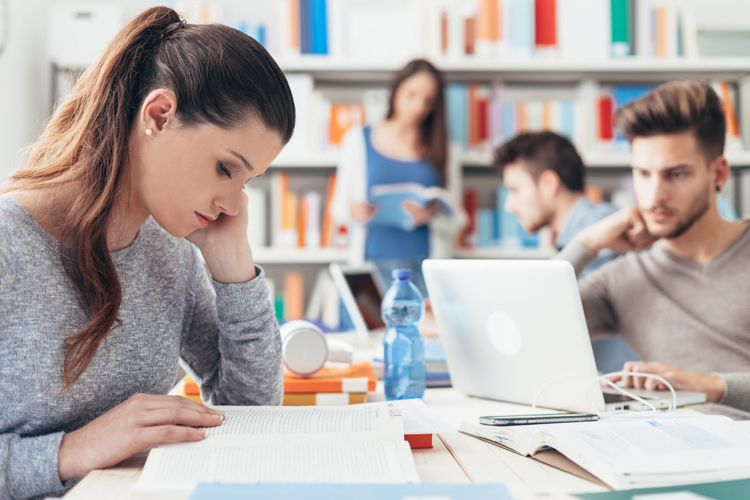 Group of Students Studying